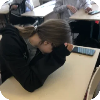 Sticker Черный и белый и косматый и всё крч - 2