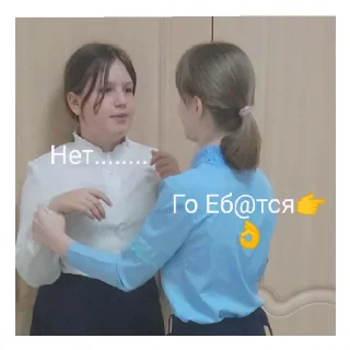 Sticker Четвёртый б дурка - 9