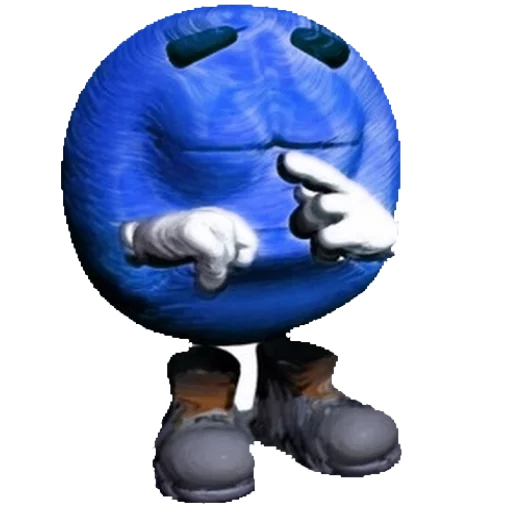 cartoon electric blue cobalt blue