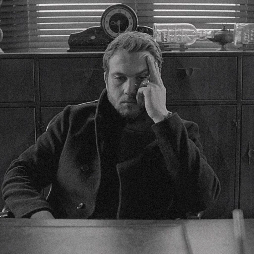 person human face black and white