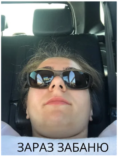 human face goggles selfie