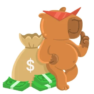 Стикер Capy - 5