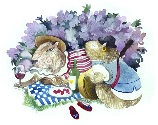 Sticker Between the CapyBars - 7