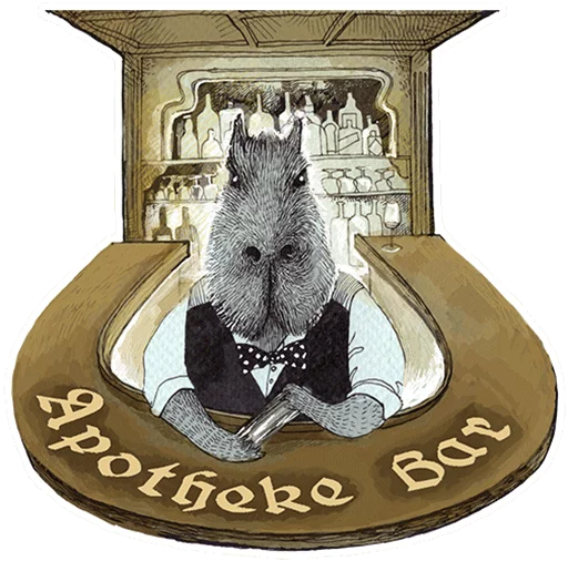 Sticker Between the CapyBars - 0