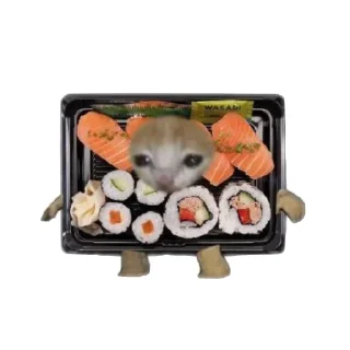 Стикер Cat food🍅🥬🍄🥒🥦 - 2