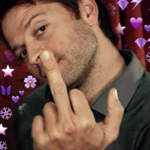 person human face finger