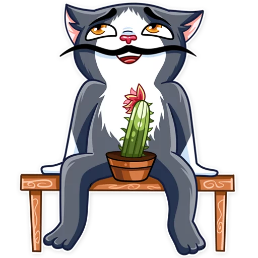 кошка клипарт рисование