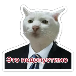 Sticker Business Cat - 4