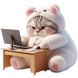 Стикер Белые мишки @Nyasticks - 2