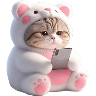 Стикер Белые мишки @Nyasticks - 9