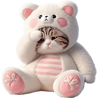 Стикер Белые мишки @Nyasticks - 3