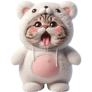 Стикер Белые мишки @Nyasticks - 6