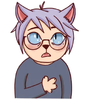 Стикер Cat boy for you @stickersb2b - 5