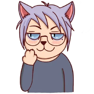 Стикер Cat boy for you @stickersb2b - 3
