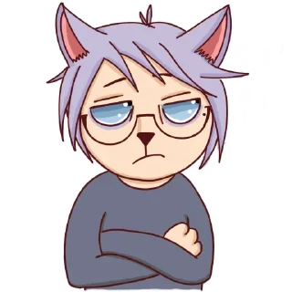 Стикер Cat boy for you @stickersb2b - 2