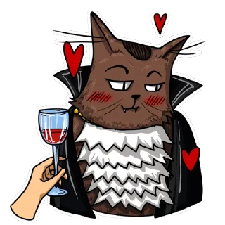 Sticker Cat_Draculaa_@mnk_ceramics - 0
