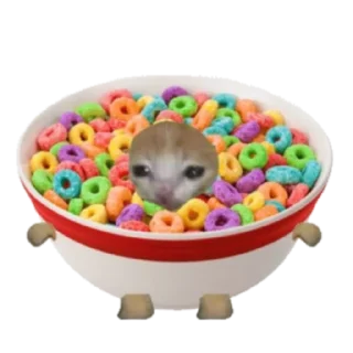 Стикер Типо коты еда (@sofa_gachaUkraine) - 8