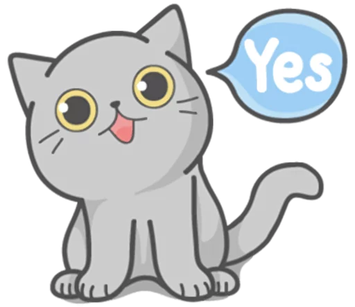 Стикер Cat_fullmoon - 1