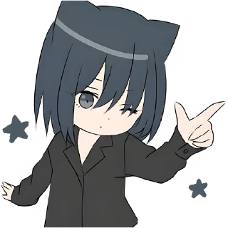 Sticker Кошечка-тян @Nyasticks - 9