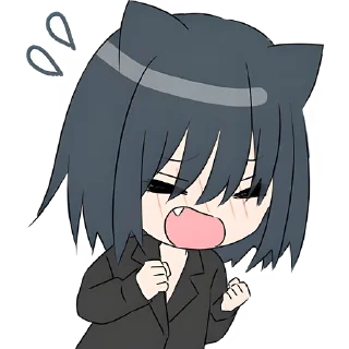 Sticker Кошечка-тян @Nyasticks - 8