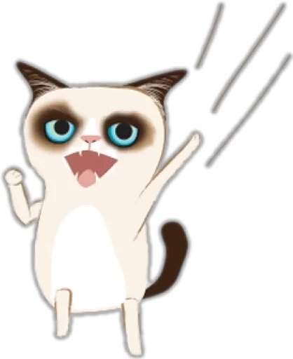 Sticker Catinabadmood - 1