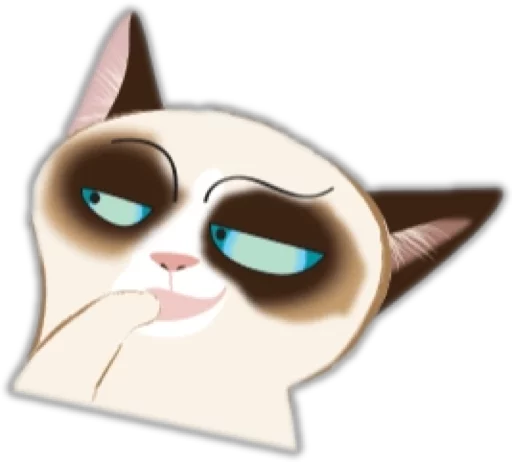 Sticker Catinabadmood - 1