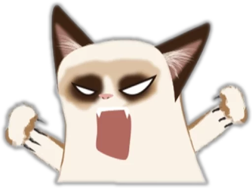 Sticker Catinabadmood - 1