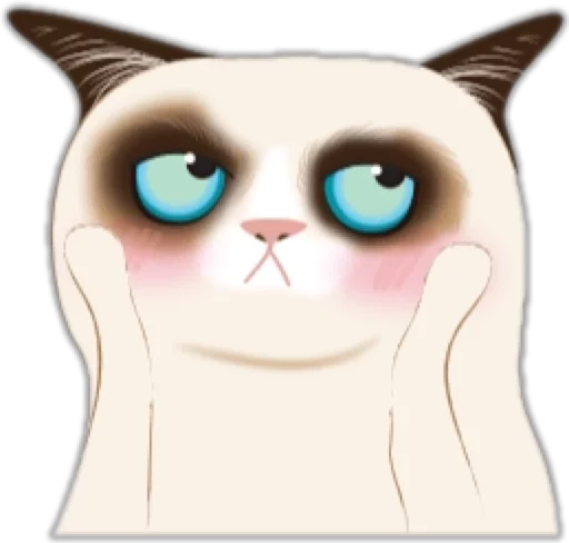 Sticker Catinabadmood - 1