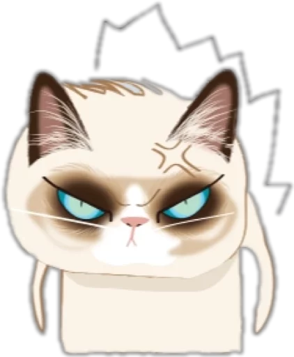 Sticker Catinabadmood - 1