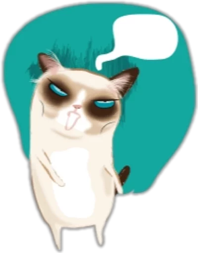 Sticker Catinabadmood - 1