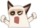 Sticker Cat in a bad mood - 9