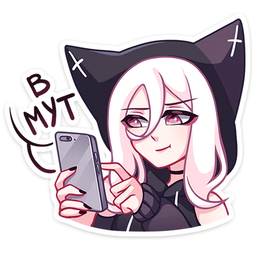 Sticker Catshivkontakte - 1
