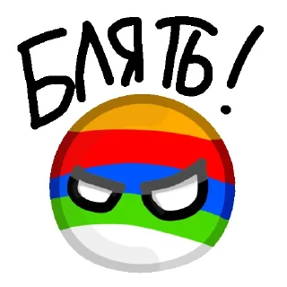 Sticker Countryballs group - 10