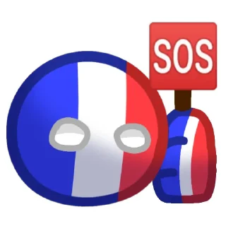 Sticker Countryballs group - 9