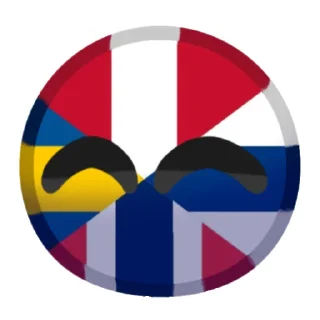 Sticker Countryballs group - 5