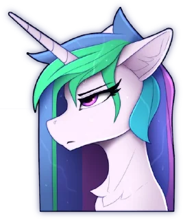 Sticker Princess Celestia (by Yakovlev Vad) - 3