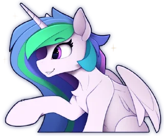 Sticker Princess Celestia (by Yakovlev Vad) - 6