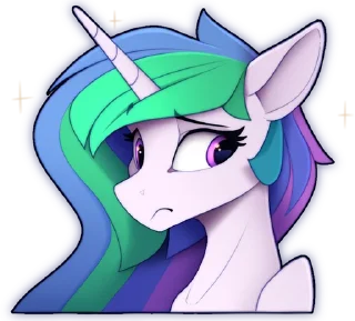 Sticker Princess Celestia (by Yakovlev Vad) - 2