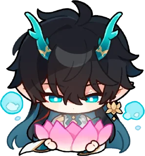 Sticker Отражение руин в небосводе | @honkaistarrailofficial - 2