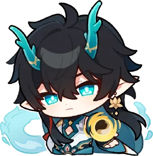 Sticker Отражение руин в небосводе | @honkaistarrailofficial - 4