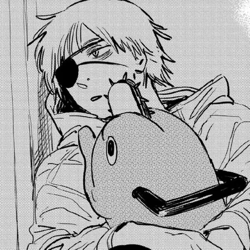 Sticker Chainsaw Man - Человек Бензопила - 0