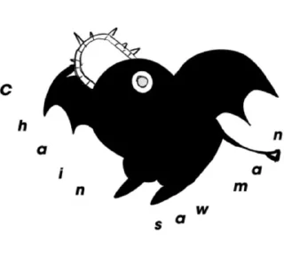 Стикер человек сhainsaw - 3