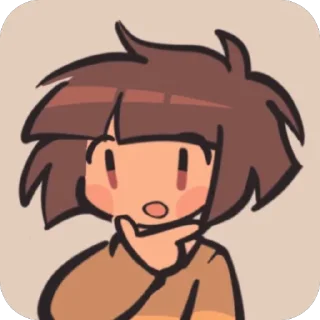 Sticker чара (!) @undertaleconfession - 7