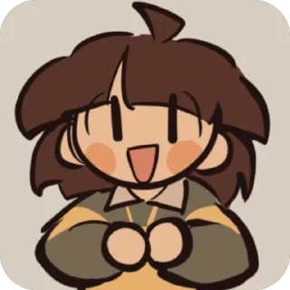 Sticker чара (!) @undertaleconfession - 0