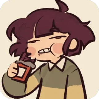 Sticker чара (!) @undertaleconfession - 6