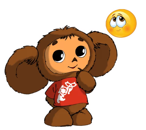 Sticker Cheburashka_1 - 1