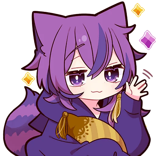 Sticker Cheshir_kitten2_Nyasticks - 1