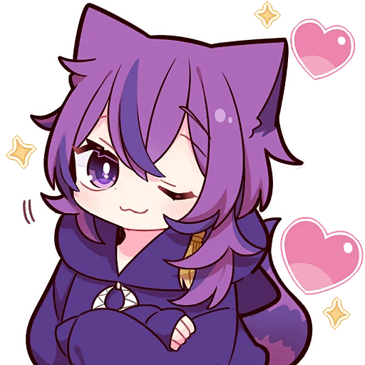 Sticker Cheshir_kitten2_Nyasticks - 1