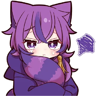 Стикер Чеширский котёнок 2 @Nyasticks - 9