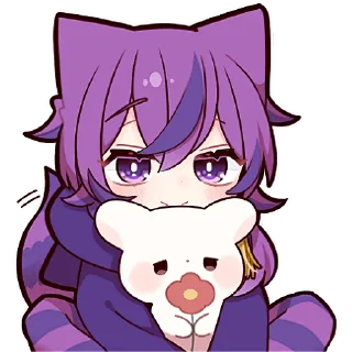 Стикер Чеширский котёнок 2 @Nyasticks - 11